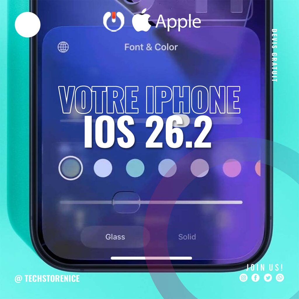mise a jour iphone iso 26.2